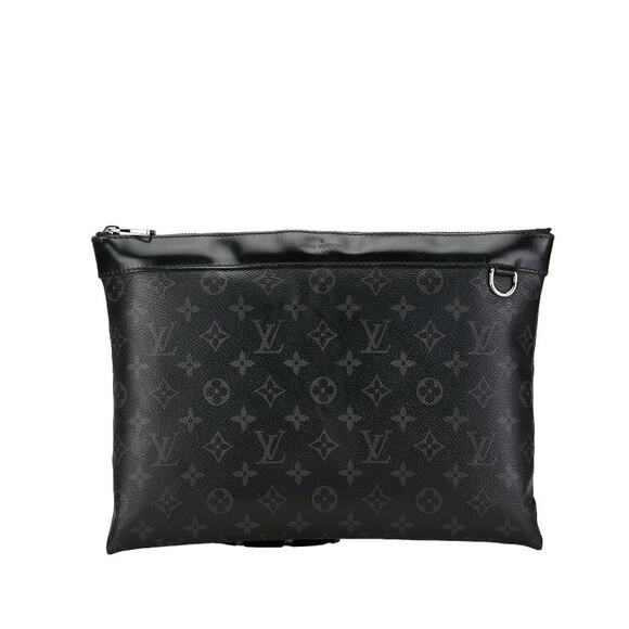 Louis Vuitton Monogram Eclipse Pochette Discovery Clutch Bag M62291 - Picture 1 of 10